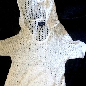 Hooded American Eagle outfitters cover up sweater